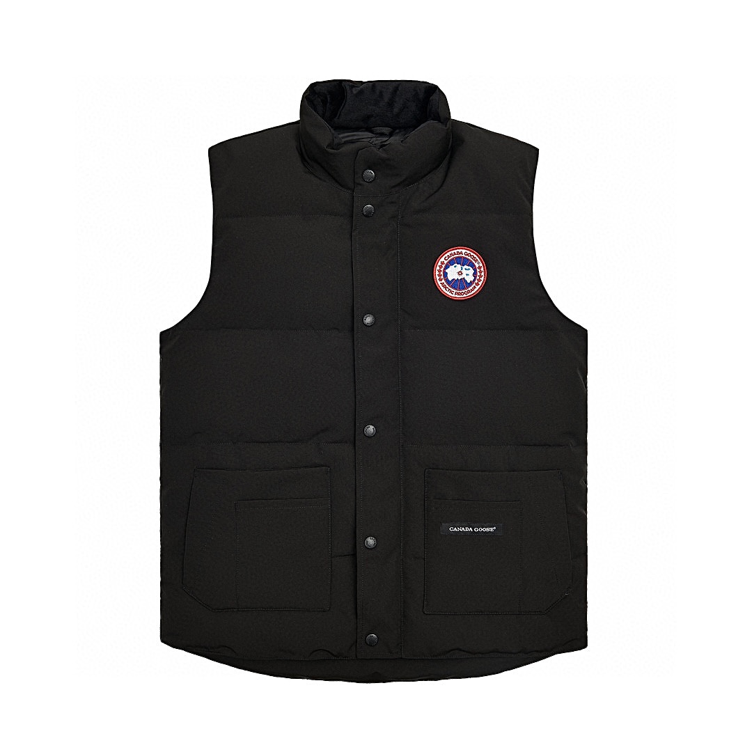 【Negro】 Canada Goose Canada Goose #Freestyle Crew 4154M chaleco de plumón para hombre y mujer ➖ ¡Sincronizaci…