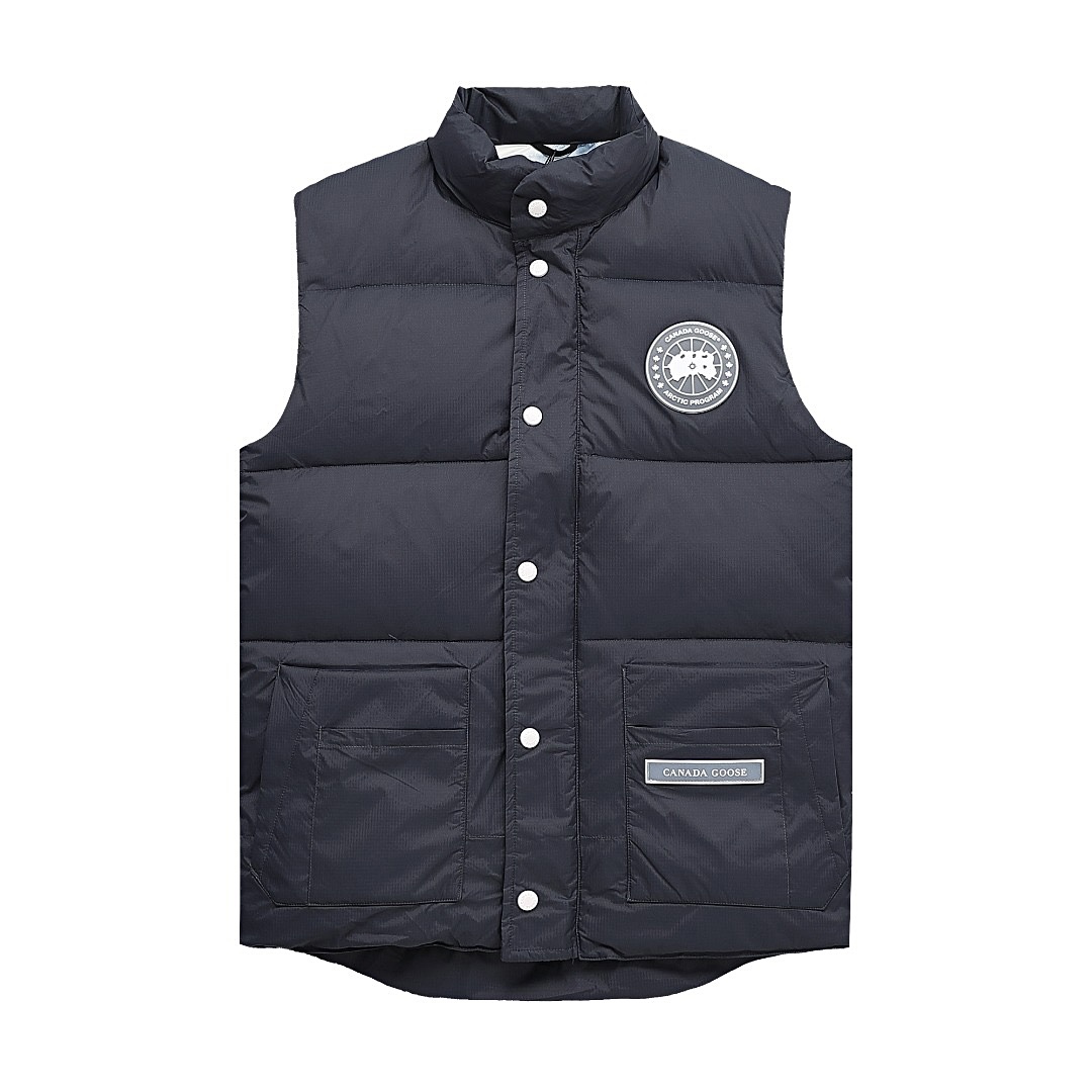 【Gris grafito】 Canadagoose/Canada Goose chaleco de plumas glaciar de etiqueta blanca, nuevo modelo de la serie 'Aurora …