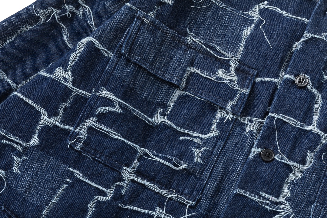 2024 Fendi High-End Logo Shirts in Blue: Detailed Tailoring and Quality Craftsmanship - 图片 4