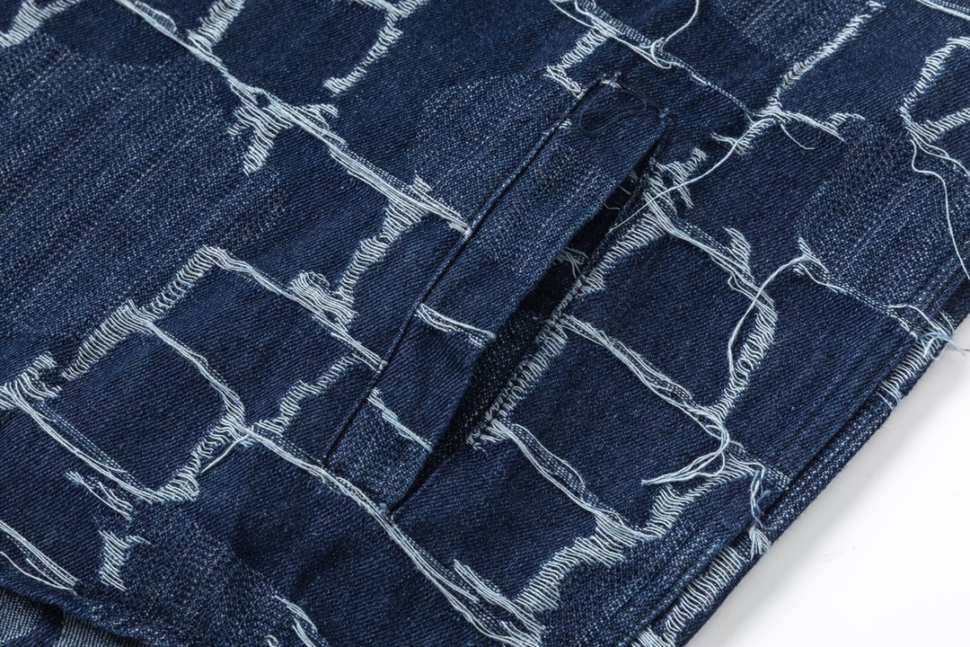 2024 Fendi High-End Logo Shirts in Blue: Detailed Tailoring and Quality Craftsmanship - 图片 9