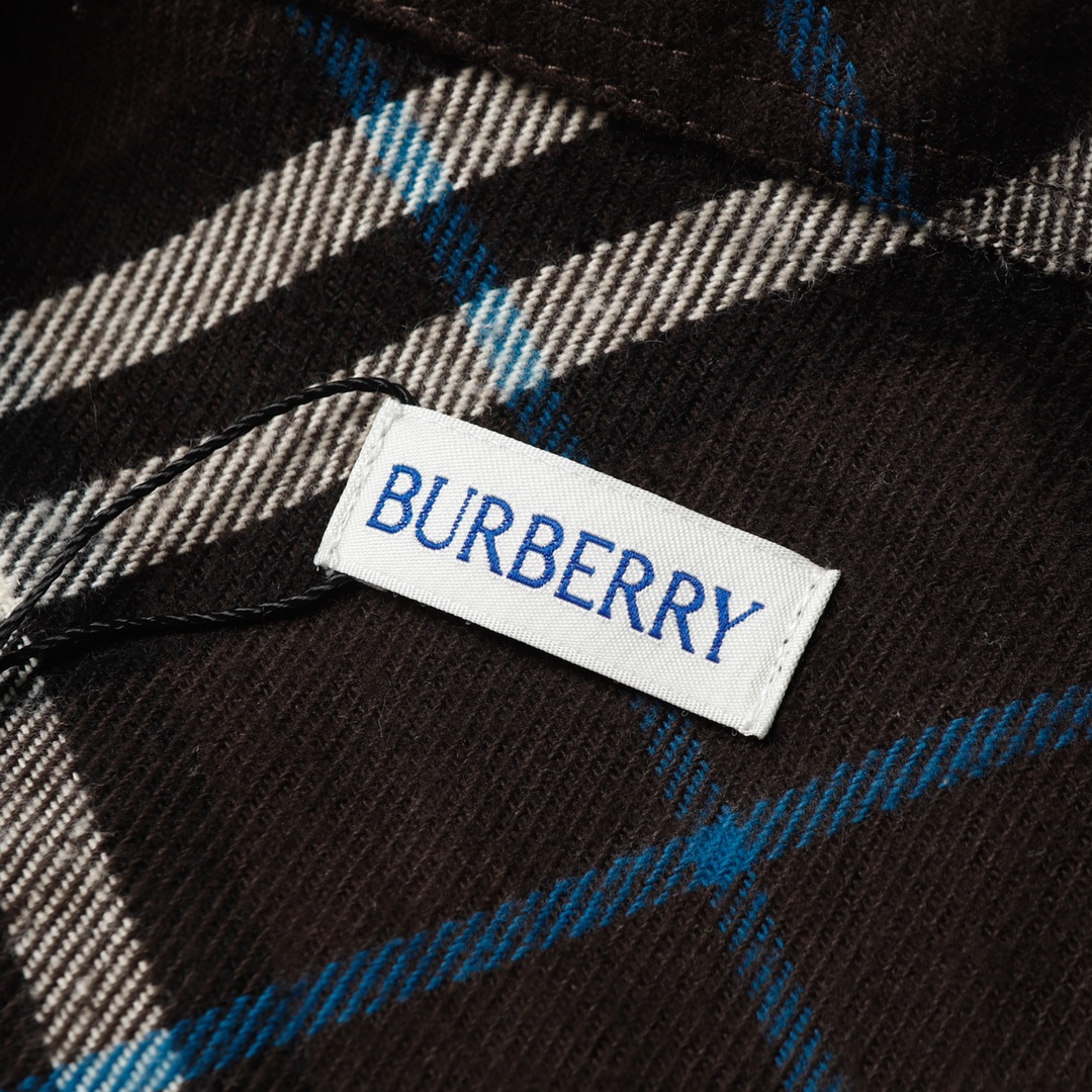 Burberry 24FW Flannel Shirt Coat: Italian Woolly Flanneled Flour, Unisex, S-XL - 图片 9