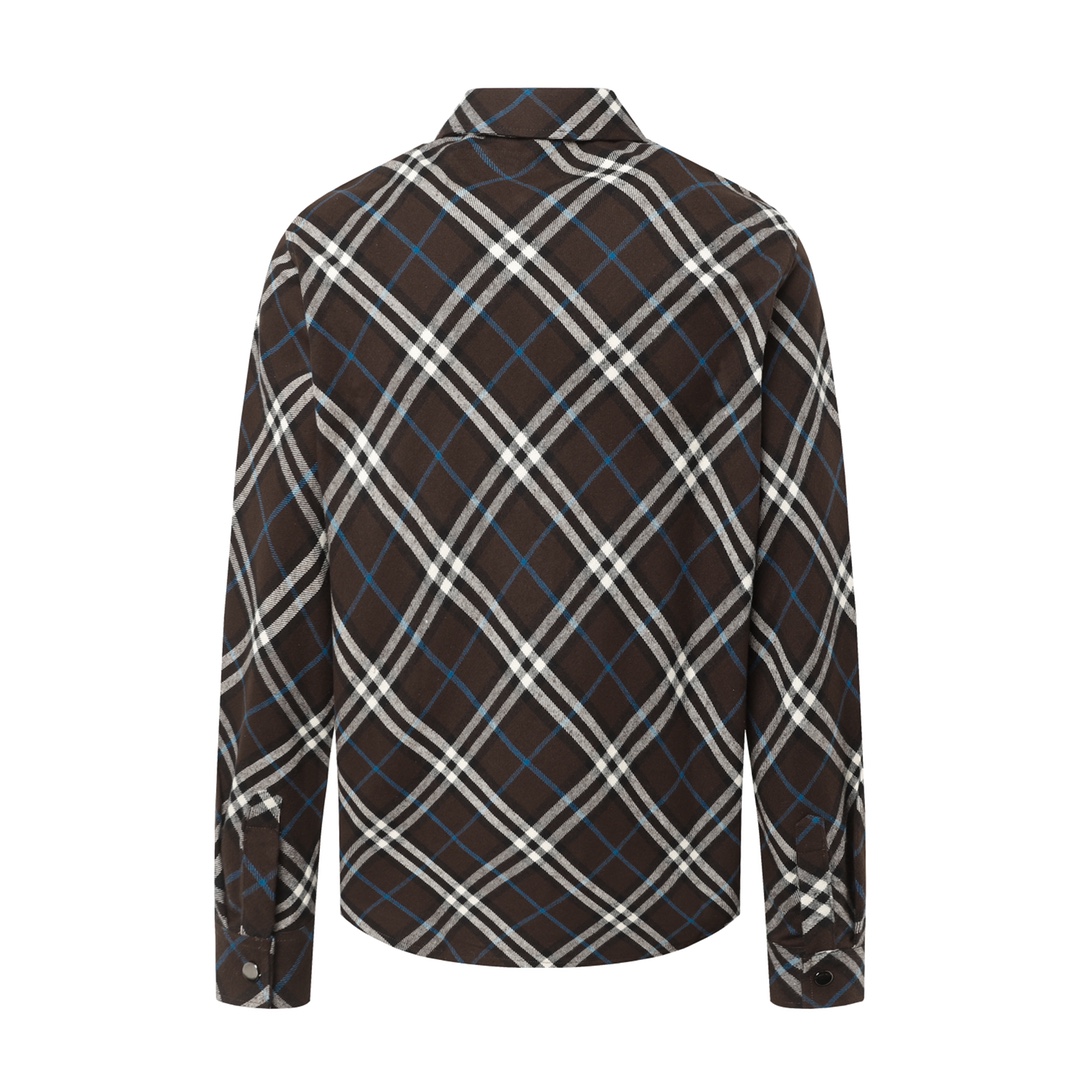 Burberry 24FW Flannel Shirt Coat: Italian Woolly Flanneled Flour, Unisex, S-XL - 图片 2
