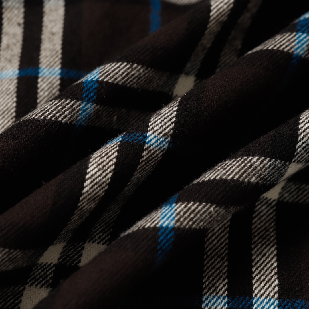 Burberry 24FW Flannel Shirt Coat: Italian Woolly Flanneled Flour, Unisex, S-XL - 图片 6