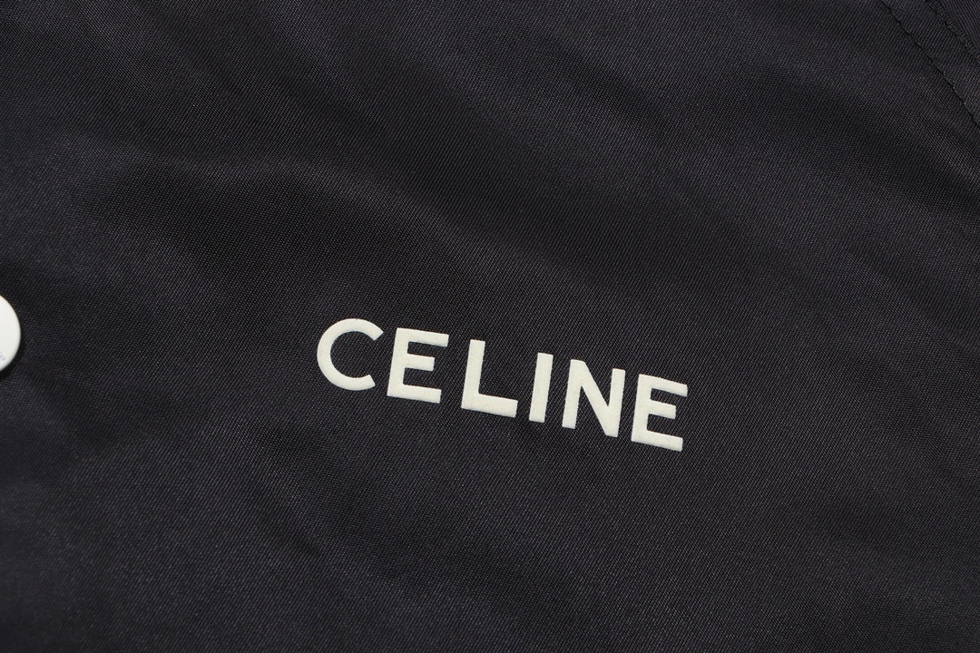 Celine 23FW Baseball Jacket: Original Weaves, High-Quality Fabrics, Unisex Design - 图片 4
