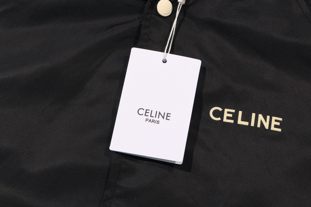 Celine 23FW Baseball Jacket: Original Weaves, High-Quality Fabrics, Unisex Design - 图片 8