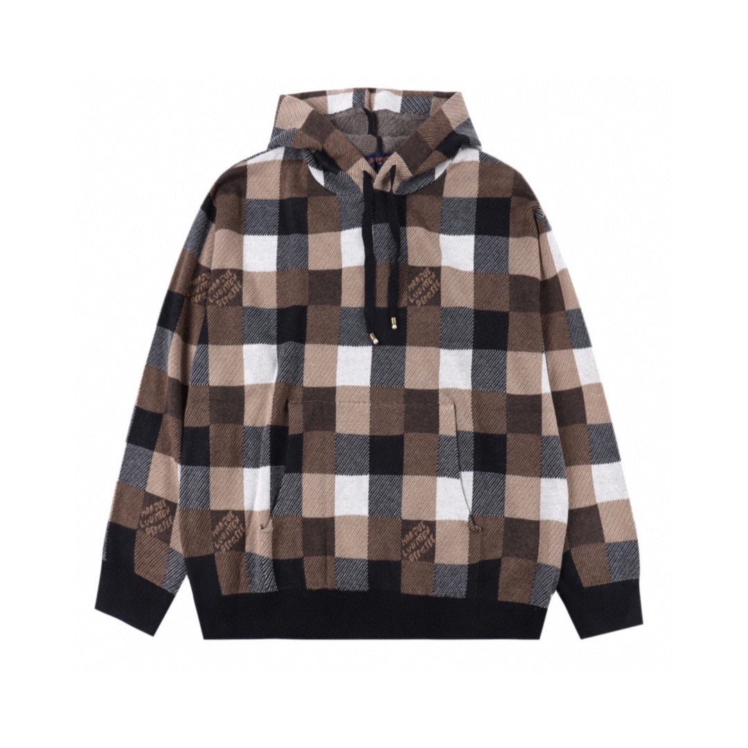 Louis Vuitton Crochet Hoodie with Western Theme for 2024 Autumn/Winter Show