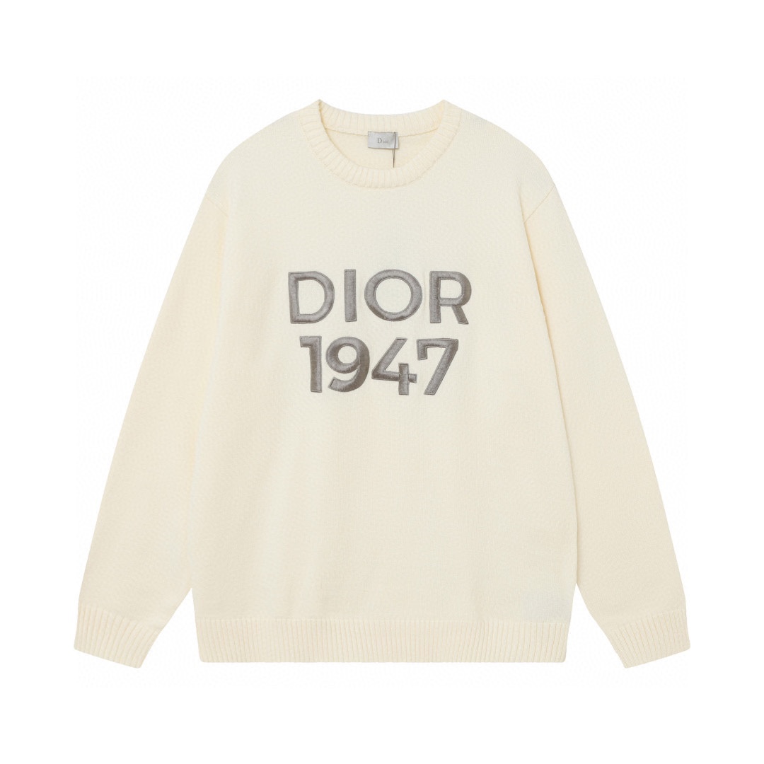 DIOR SS24 Letter Logo Knitwear: French Luxury Brand’s Classic Elegance - 图片 1