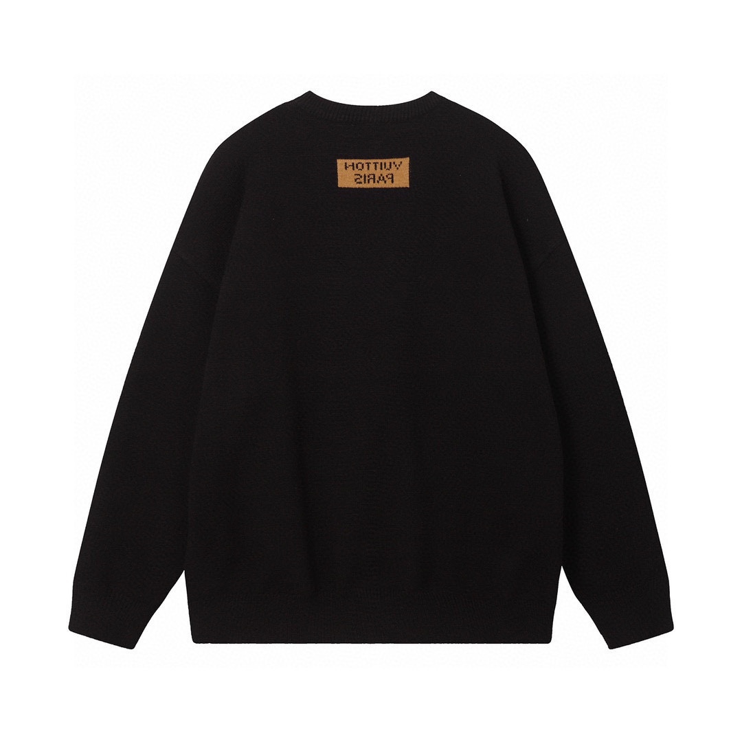 Louis Vuitton Crocheted Sweaters: High-Quality Cotton with Lv Flowers, Sizes S M L - 图片 2