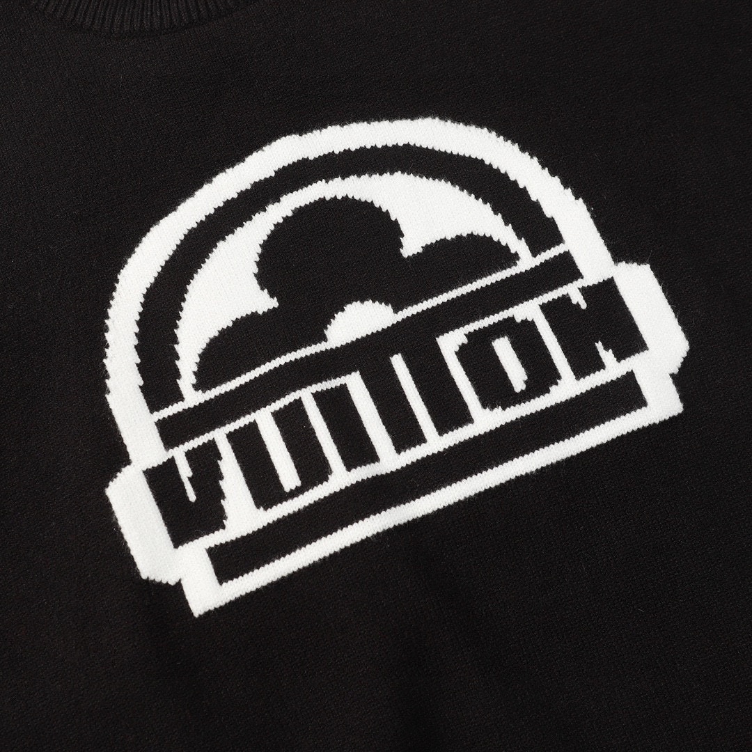 Louis Vuitton Crocheted Sweaters: High-Quality Cotton with Lv Flowers, Sizes S M L - 图片 4