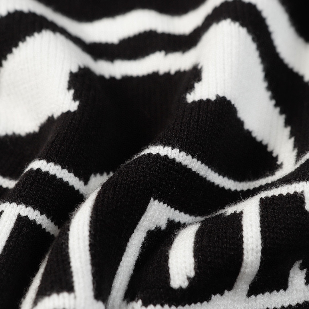 Louis Vuitton Crocheted Sweaters: High-Quality Cotton with Lv Flowers, Sizes S M L - 图片 5