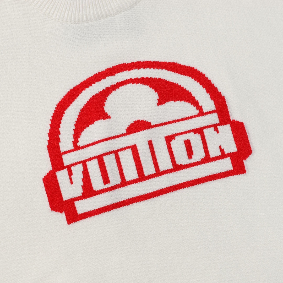 Louis Vuitton Crocheted Sweaters with Novelty Lv Cotton Label in High-Quality Cotton - 图片 4