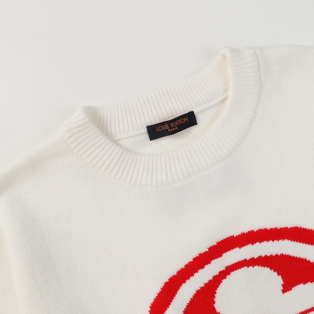 Louis Vuitton Crocheted Sweaters with Novelty Lv Cotton Label in High-Quality Cotton - 图片 3