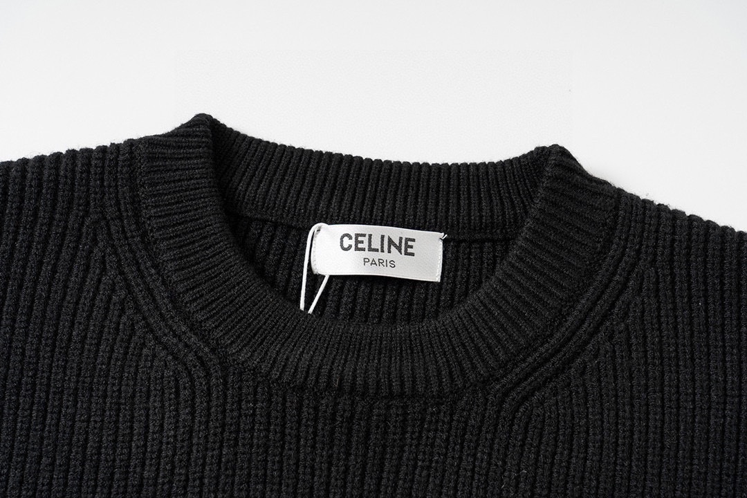 CELINE Autumn/Winter Weasel Collar Coat: Imported Wool, Hand-Plugged for Softness, Custom Sizing - 图片 3