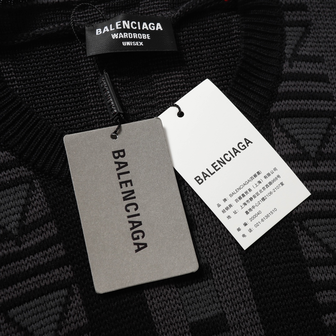 Balenciaga Paris Geometrics Sweater: High-Quality FG Design with Unique Colour Process - 图片 7