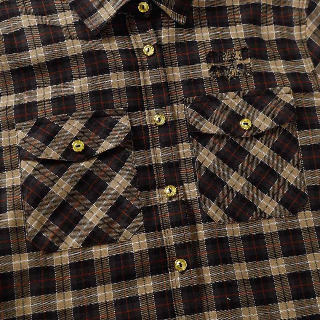 Yeah. FG (1:1 original quality) Miumiu/Mum24fw New England College Flow Shirt Yb development - 图片 4