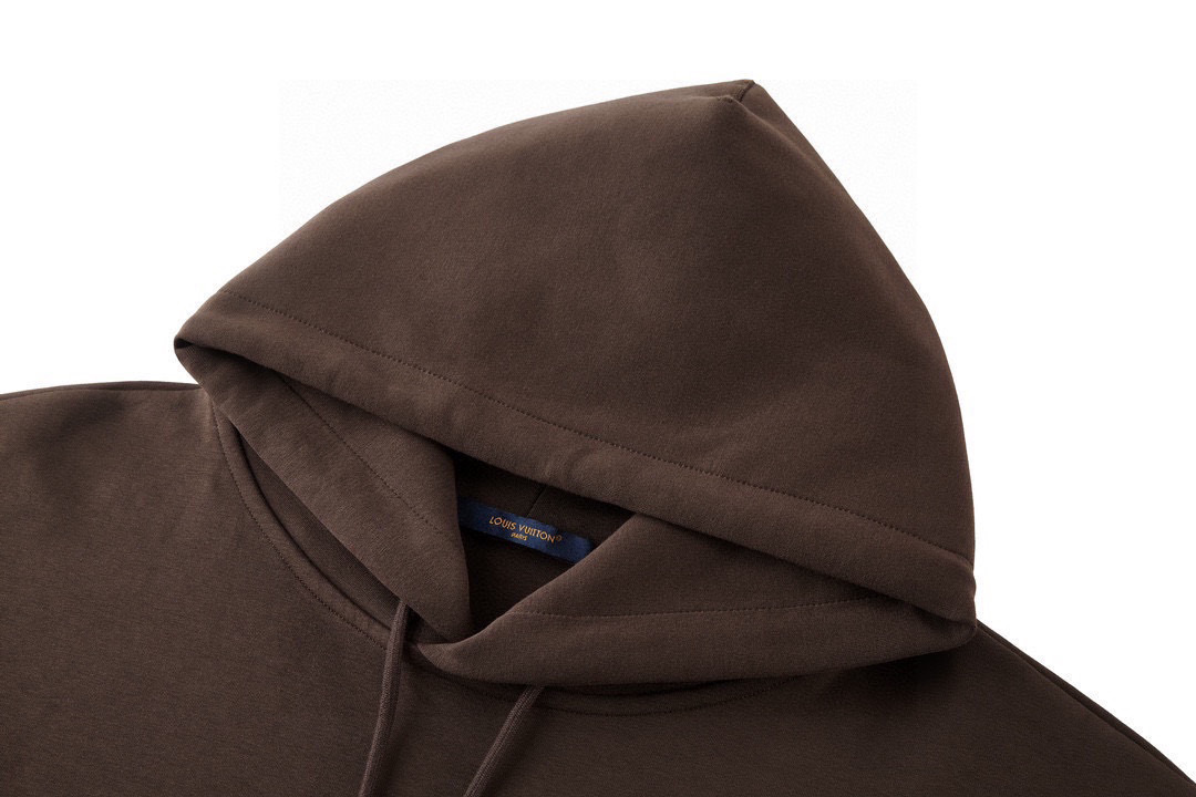 504 Louis VUITTON/Louisweed Sunflower Hoodie: Western-themed design with Monogram flower carving and metallic rope. - 图片 4