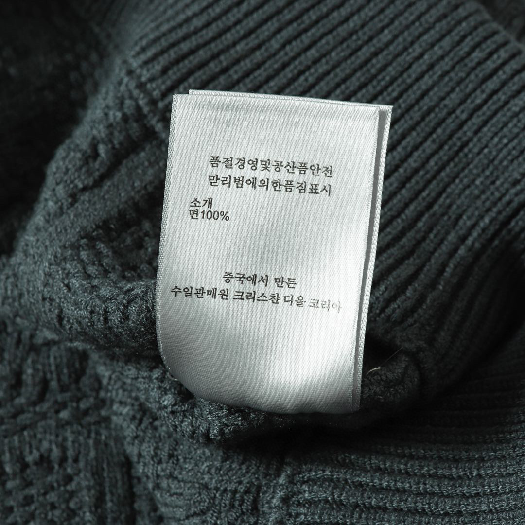 DIOR Dio 2025 Gray Wool Bouquet Knitted Sweater in Size S-L - 图片 5