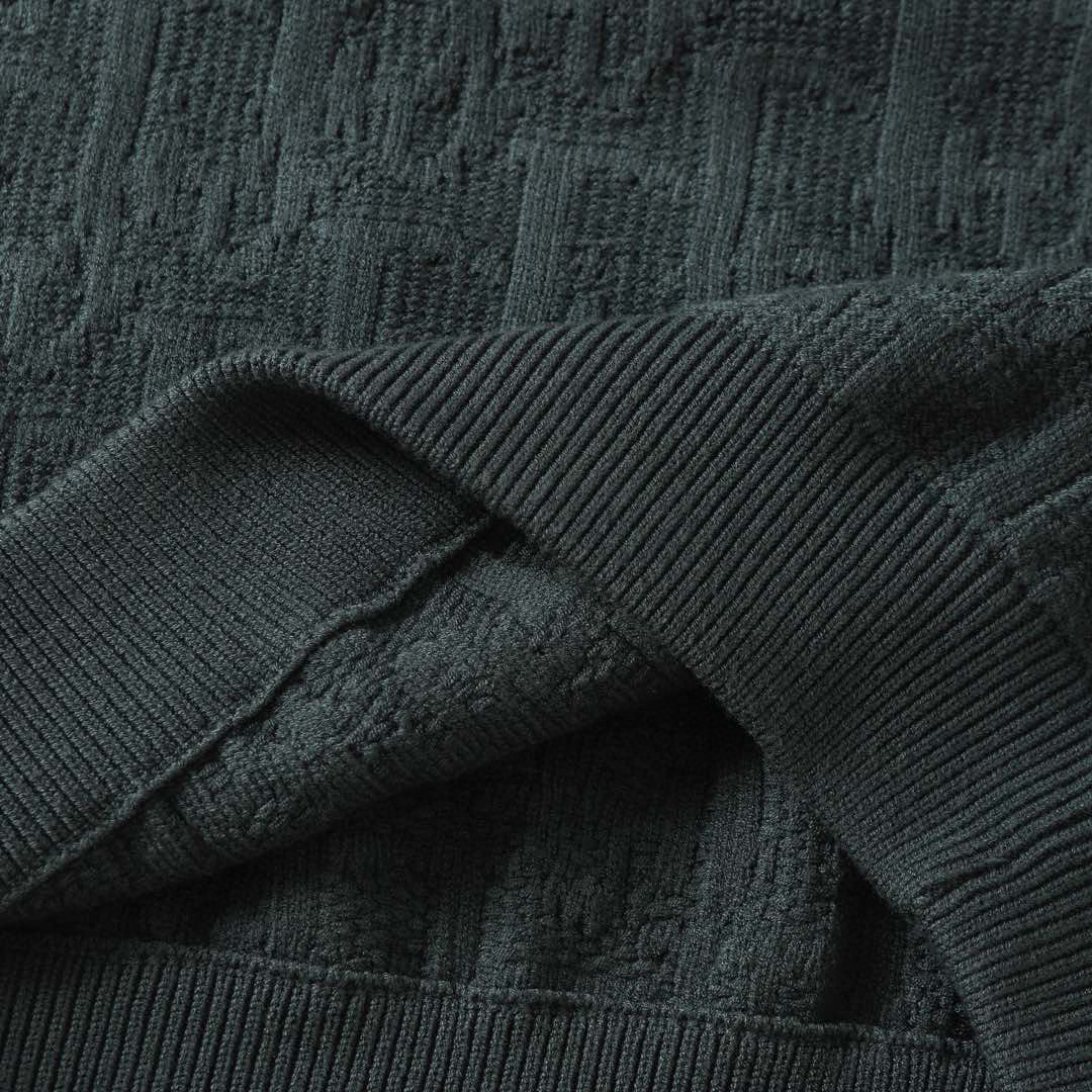 DIOR Dio 2025 Gray Wool Bouquet Knitted Sweater in Size S-L - 图片 7