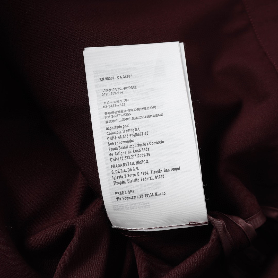 Luxury Wool Bell Jacket MiuMiu/Mumu Red Wine 1:1 TRA Quality Summary - 图片 6