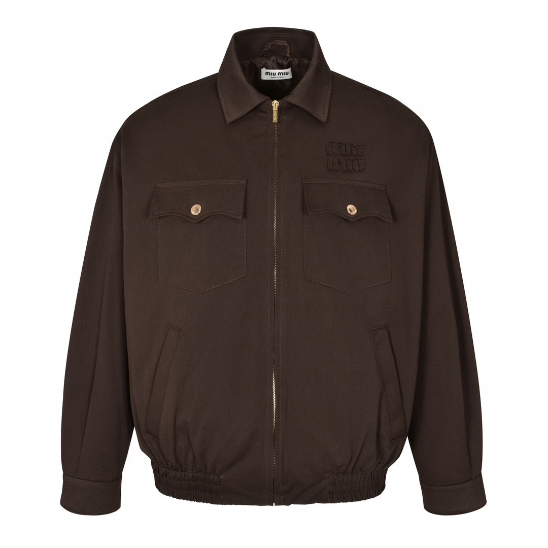 Miumiu 24FW Harrington Jacket: Premium Quality, Limited Edition, Japanese Craftsmanship - 图片 1