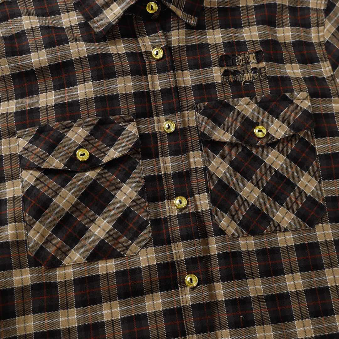 💰483 fg (1:1 original quality) Miumiu/Mum24fw New England College Flow Shirt Yb development - 图片 4