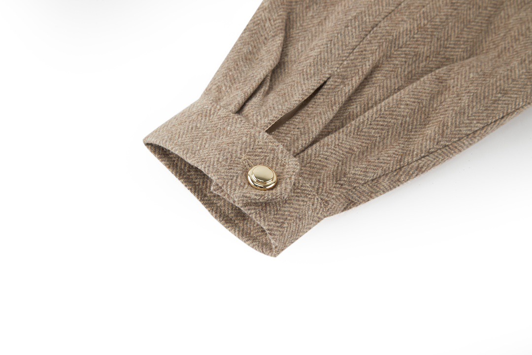 Miumiu/Muture Wool Slasher Jacket with 1:1 Quality Embroidery and Laser Burning - 图片 6