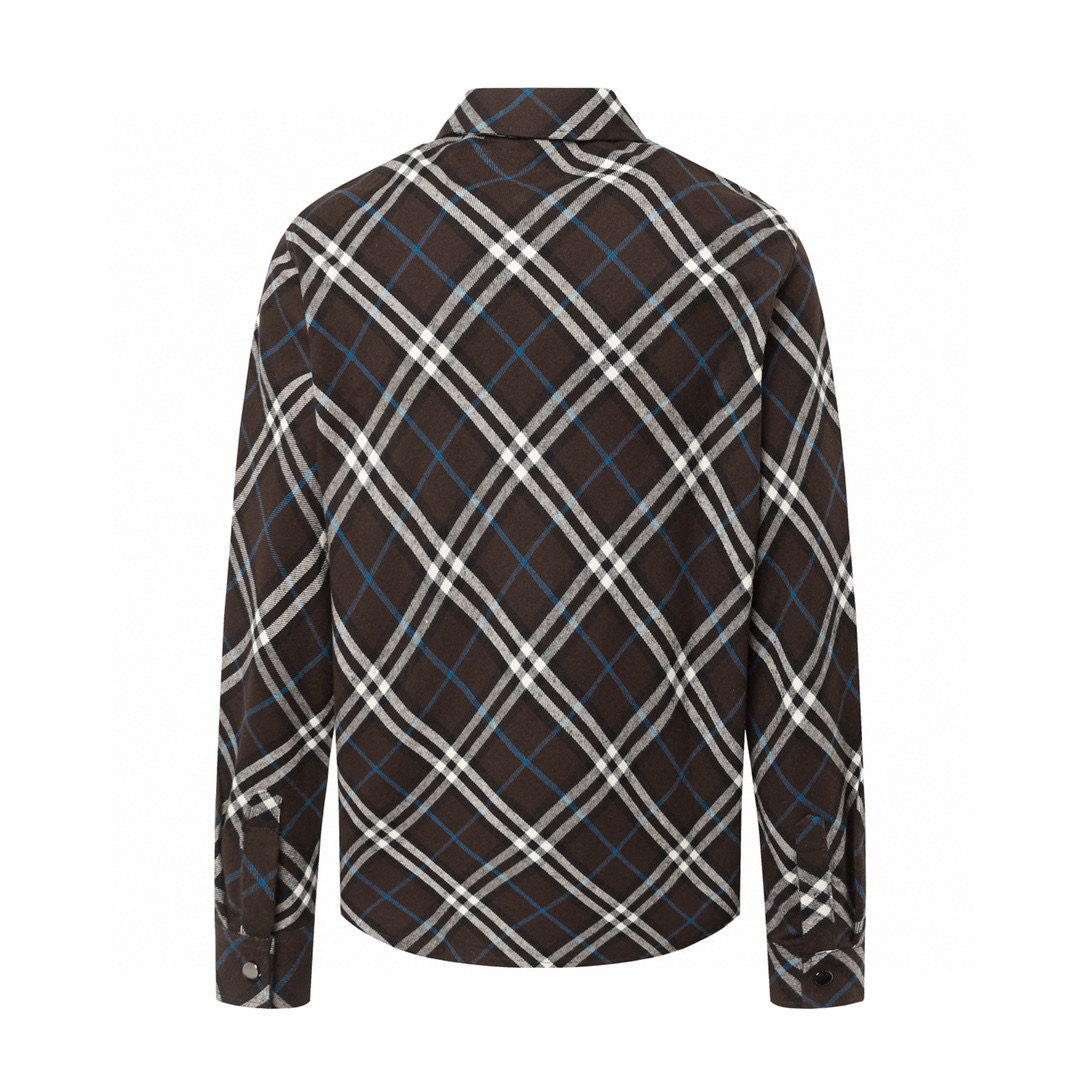 （官网11原单品质)  
Burberry/巴宝莉 24Fw 格纹法兰绒衬衫外套
2024 BURBER