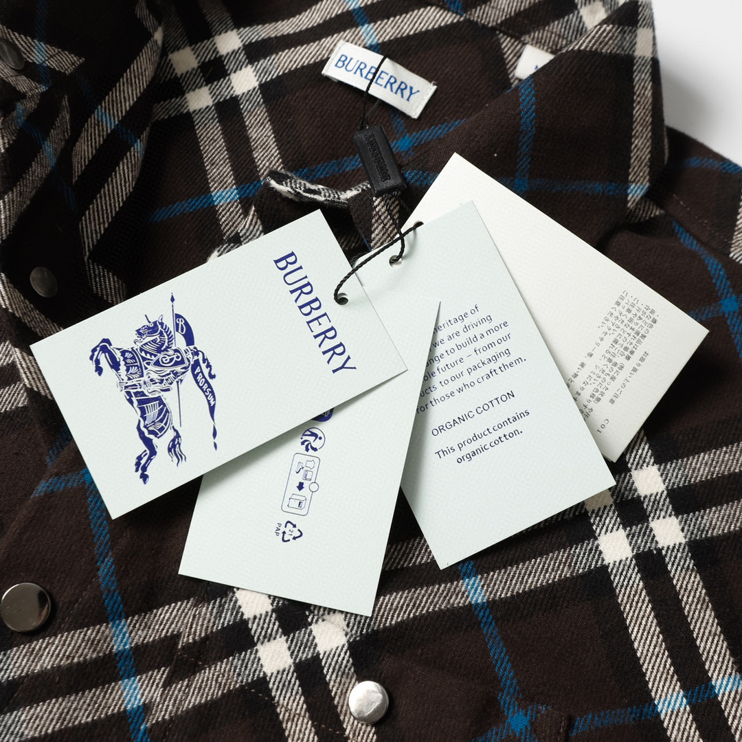 （官网11原单品质)  
Burberry/巴宝莉 24Fw 格纹法兰绒衬衫外套
2024 BURBER