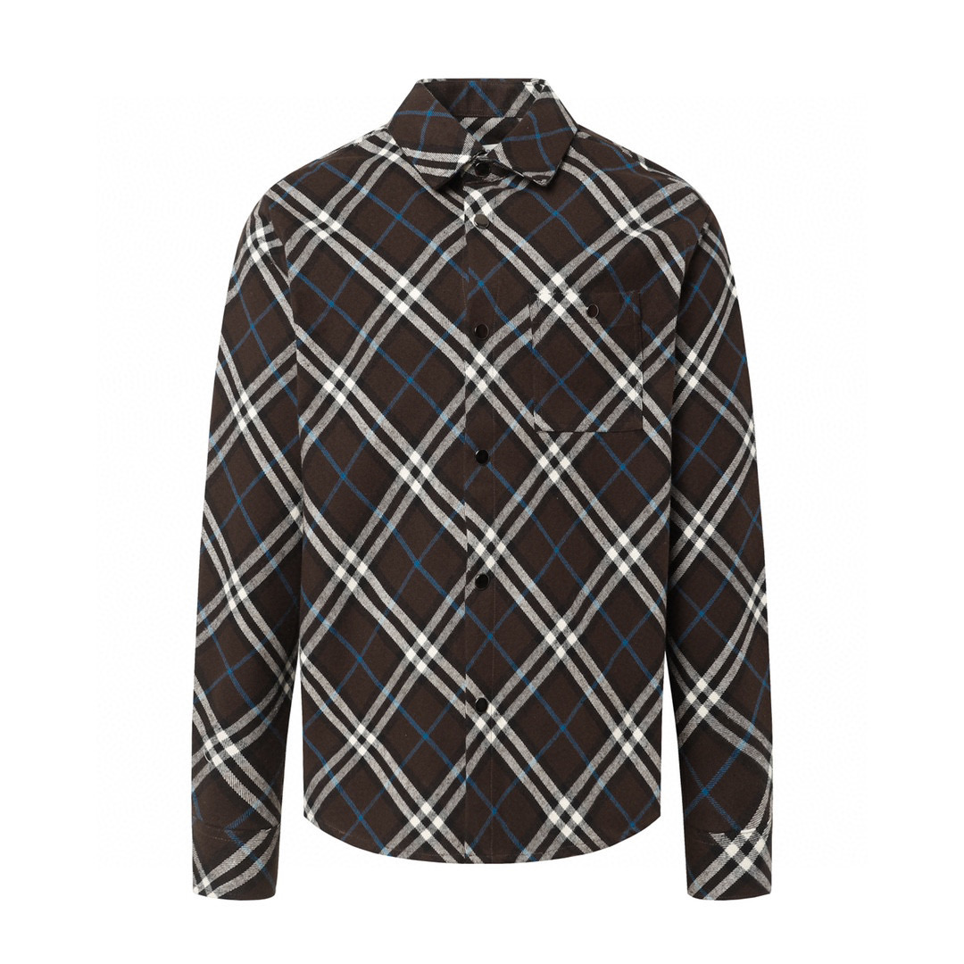 （官网11原单品质)  
Burberry/巴宝莉 24Fw 格纹法兰绒衬衫外套
2024 BURBER