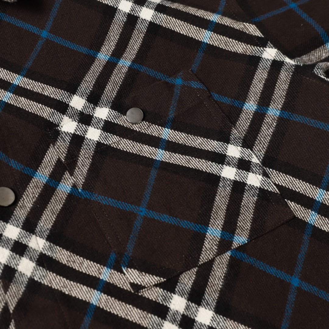 （官网11原单品质)  
Burberry/巴宝莉 24Fw 格纹法兰绒衬衫外套
2024 BURBER