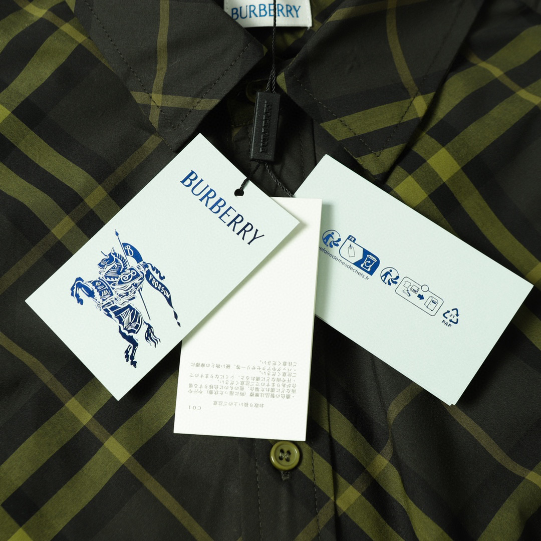 （官网11原单品质)
Bbr巴宝莉24ss新款秋冬格子对位衬衫
原版3,200购入开发，面料采用100%