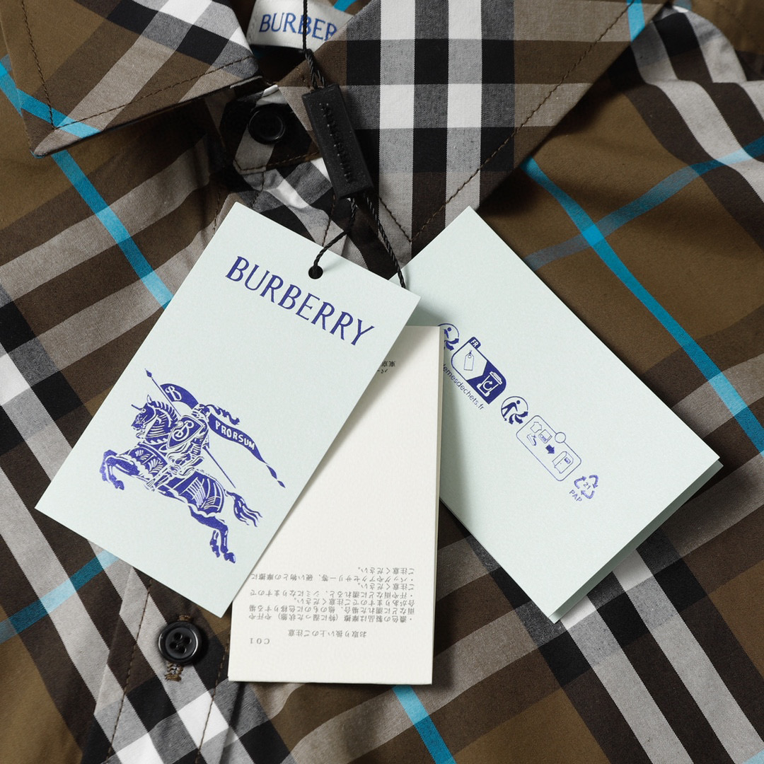 （官网11原单品质)
Bbr巴宝莉24ss新款秋冬格子对位衬衫
原版3,200购入开发，面料采用100%