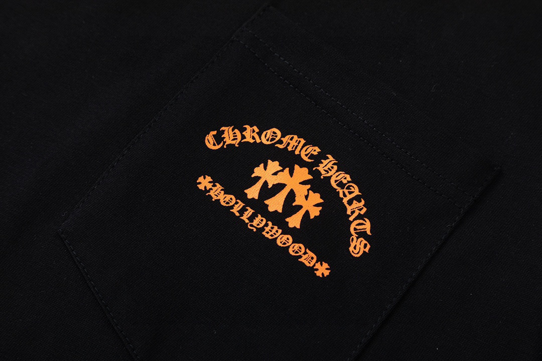 Chrome Hearts Come hearts/克罗心圆领印花长袖t恤