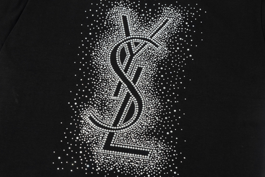 Saint Laurent Paris 23SS Logo T-Shirt: Lightweight and Comfortable in Black, Various Sizes. - 图片 5