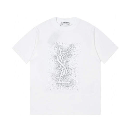 T-shirt Yves Saint Laurent avec Logo Signature et Coupe Décontractée 1 T-shirt Yves Saint Laurent avec Logo Signature et Coupe Décontractée