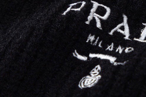 Prada Wool Knit Cardigan with Embroidered Logo - Fall/Winter Collection 9 i1740820430481 7293 0 8