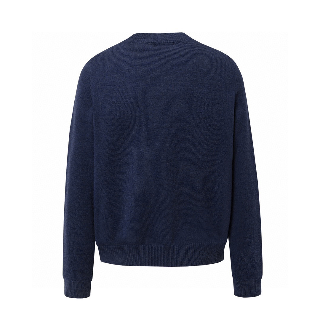 Miu Miu Women's Blue Embroidered Teddy Wool Blend Crew Neck Sweater 3 i1740823930698 2418 0 1