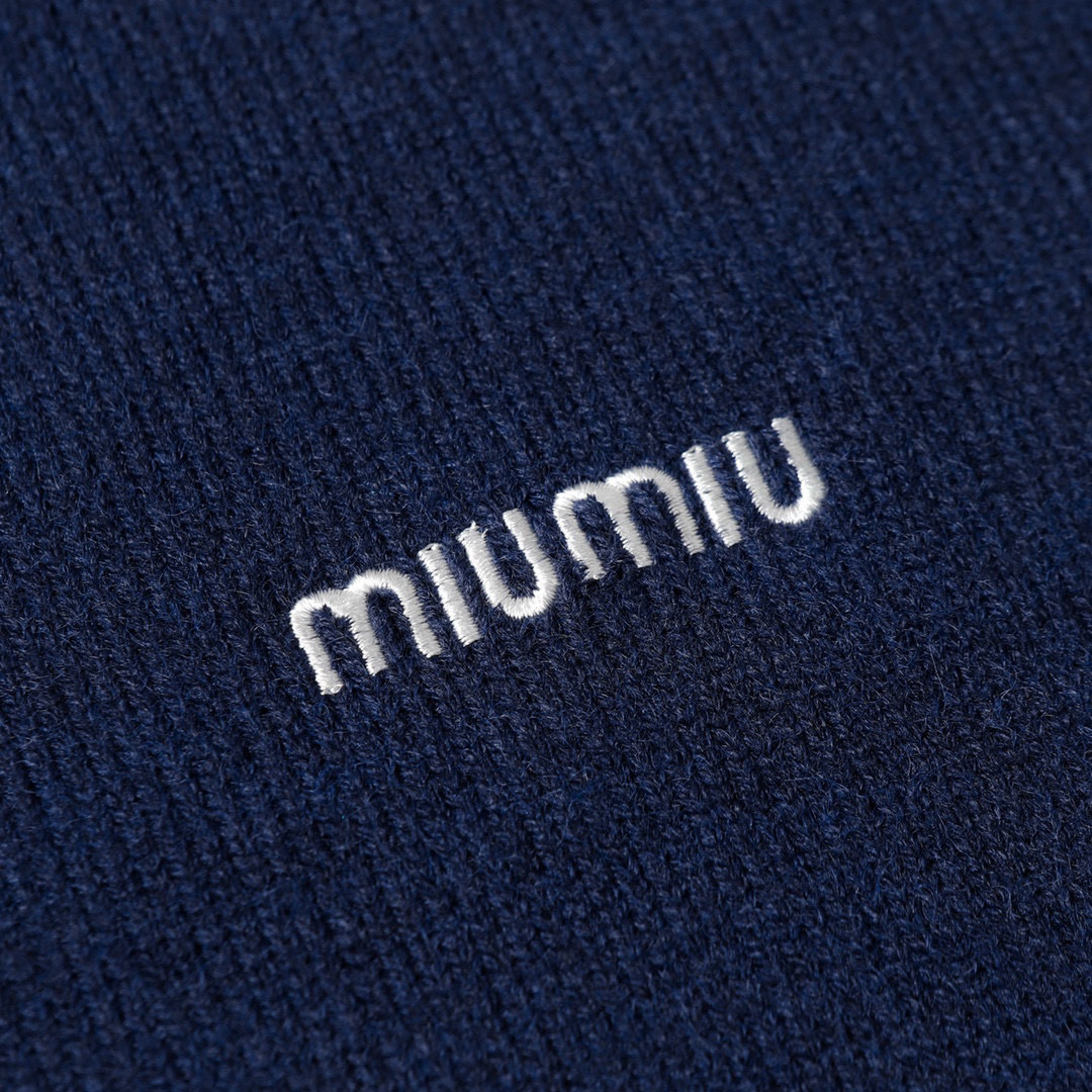 Miu Miu Women's Blue Embroidered Teddy Wool Blend Crew Neck Sweater 5 i1740823930699 5776 0 3