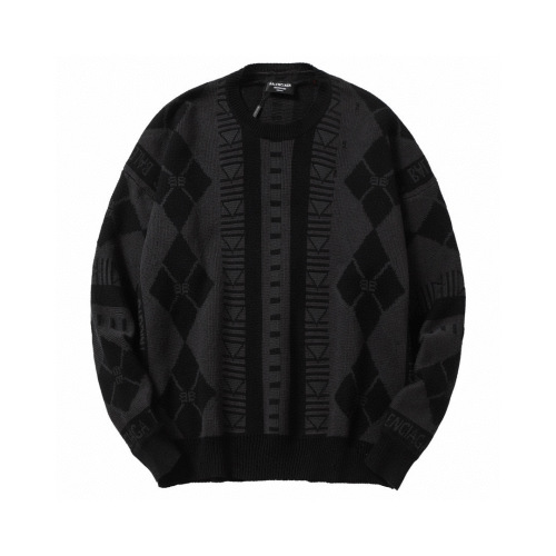 Pull Balenciaga Géométrique Noir - Confort et Style pour Homme et Femme 1 Pull Balenciaga Géométrique Noir - Confort et Style pour Homme et Femme