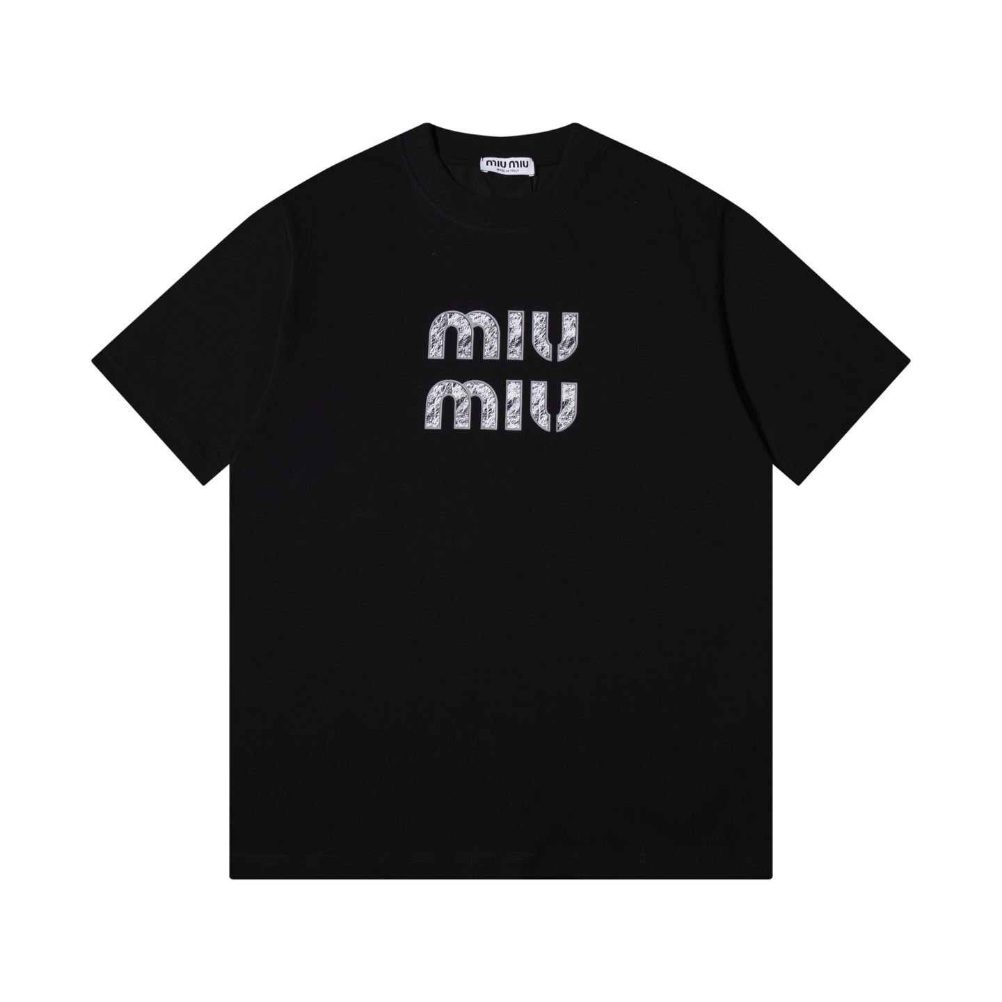 Fashionable Miu Miu T-shirt Shorts for All Genders in XS-L Sizes - 图片 1