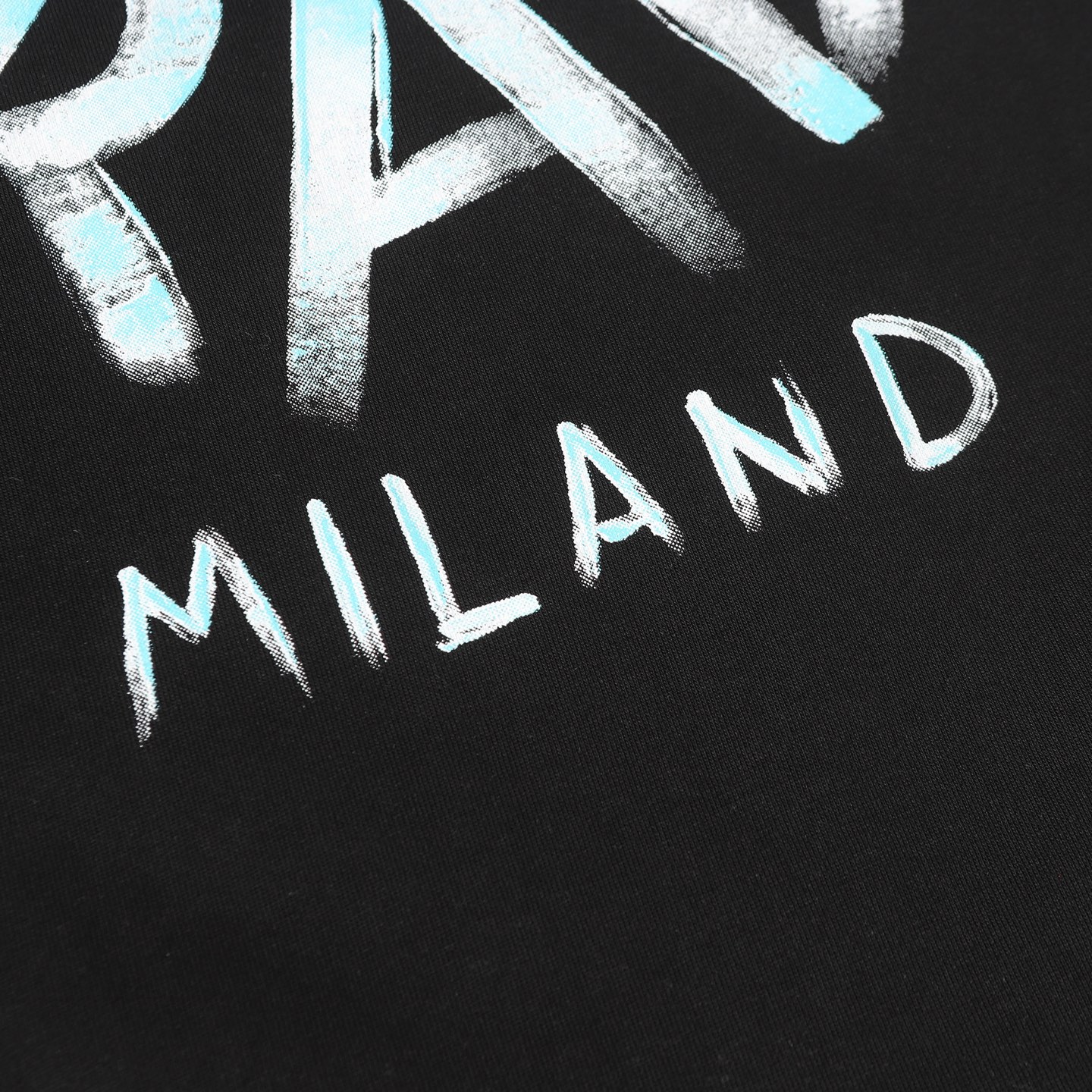 Prada Letter Logo T-Shirt: High-Quality, Soft Cotton, Customizable, 320g, Loose Fit - 图片 5