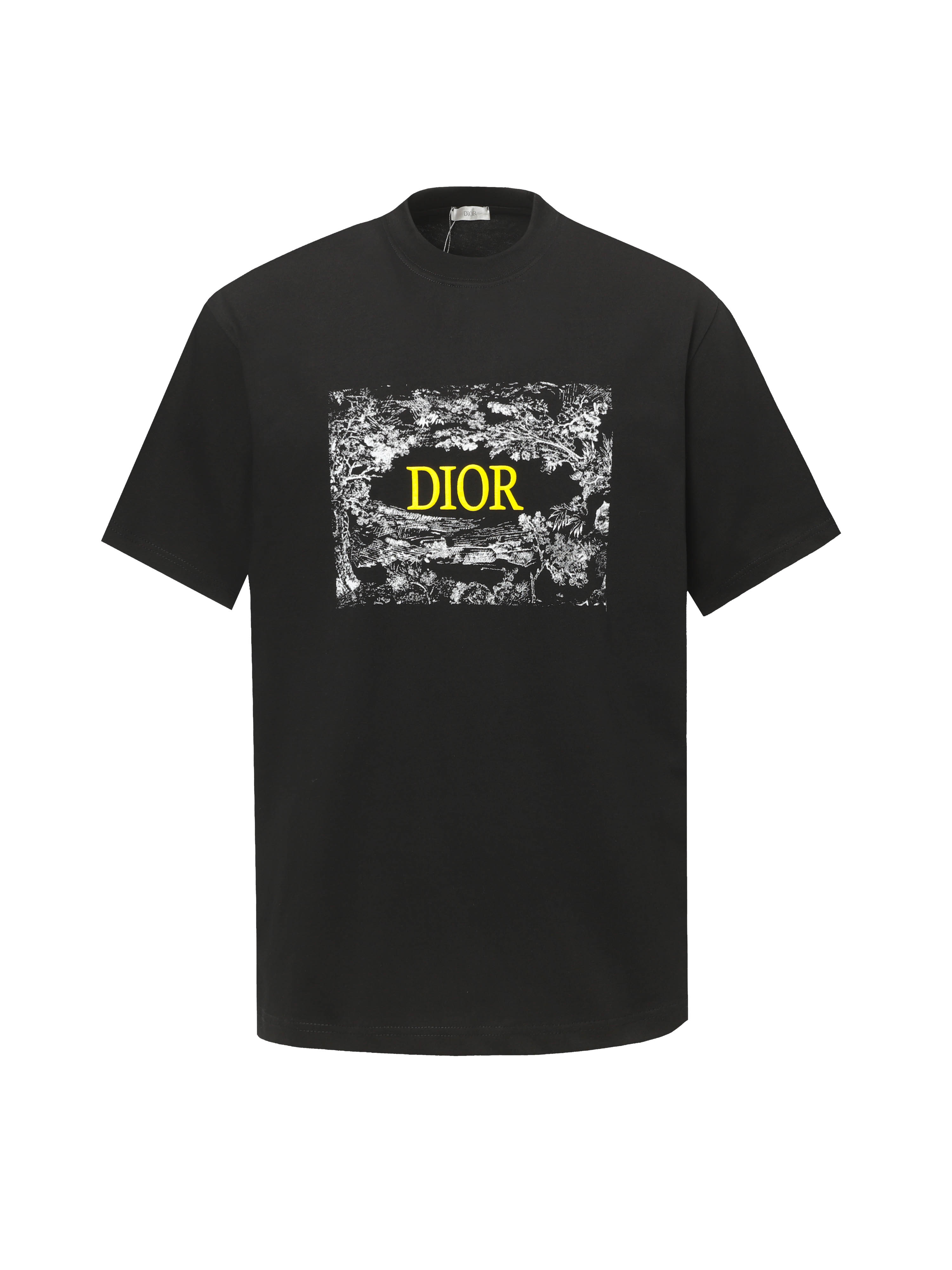 fg
DIOR/迪奥25SS新品热卖款联合作款胸前花卉字母logo图案T恤...