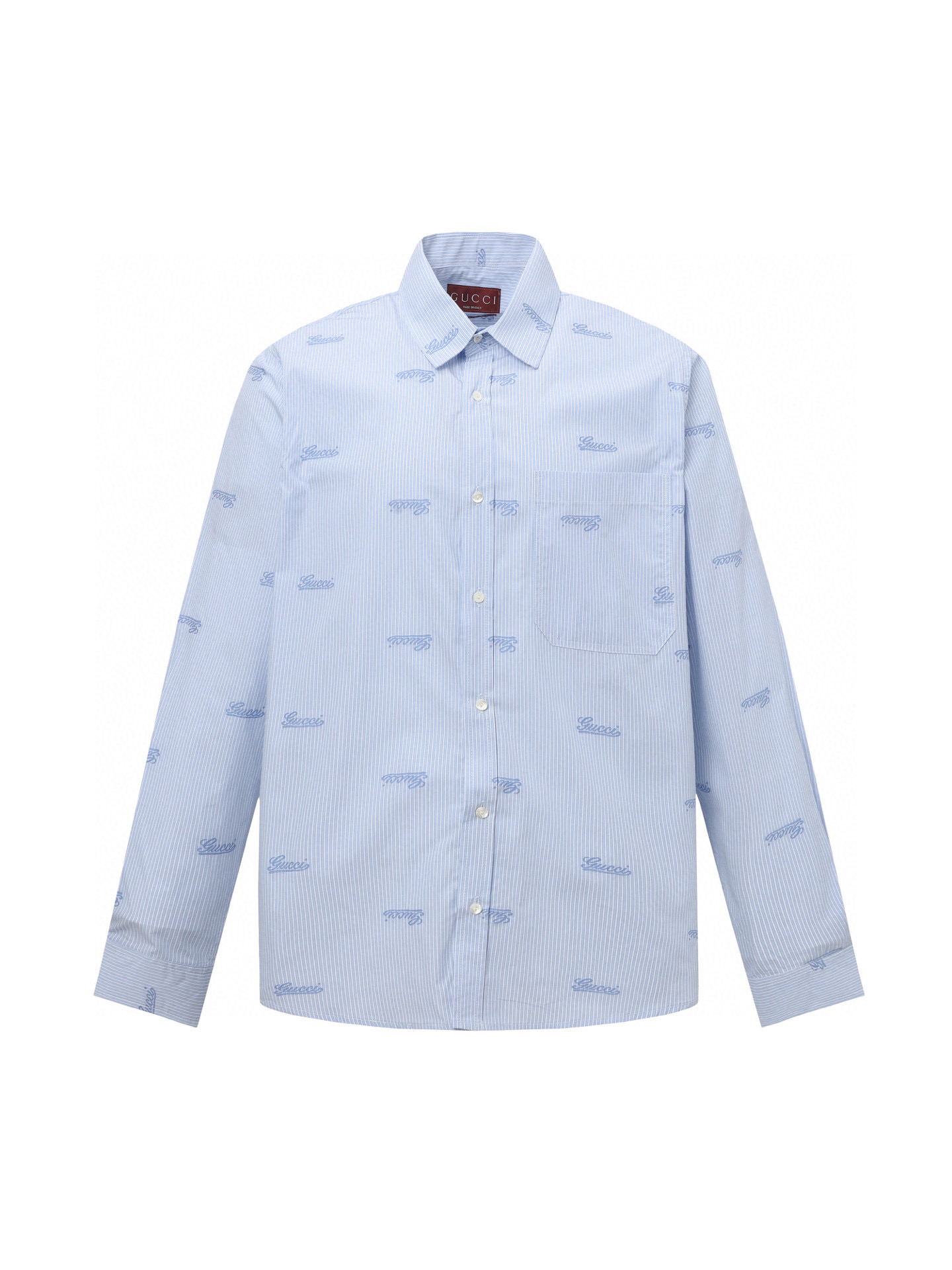 (Calidad original 1:1) Camisa de rayas con bordado jacquard gucci/古驰 25SS. Descripción del proceso: Confeccionada en te…
