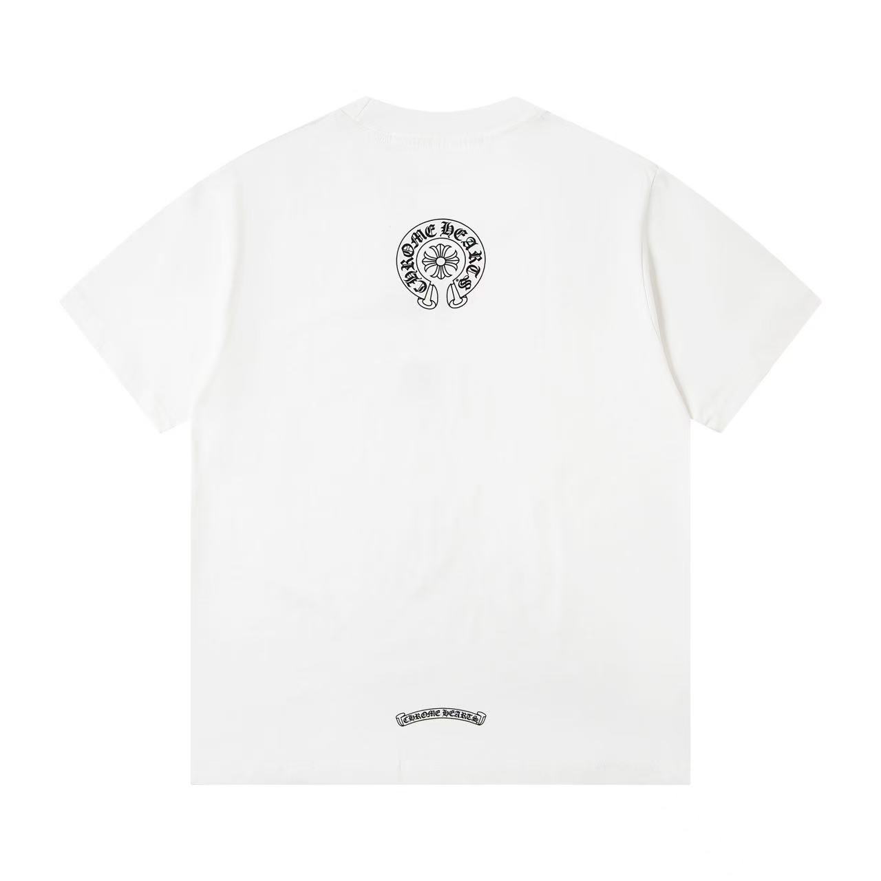 Chrome Hearts White Cotton Crew Neck T-Shirt with Sanskrit Pocket Design 2 i1748848938508 8958 0 1