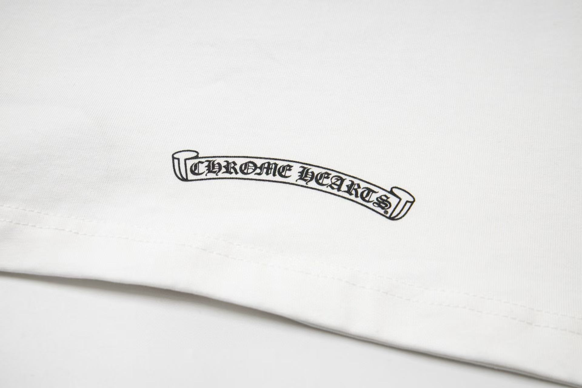 Chrome Hearts White Cotton Crew Neck T-Shirt with Sanskrit Pocket Design 7 i1748848939084 6765 0 5