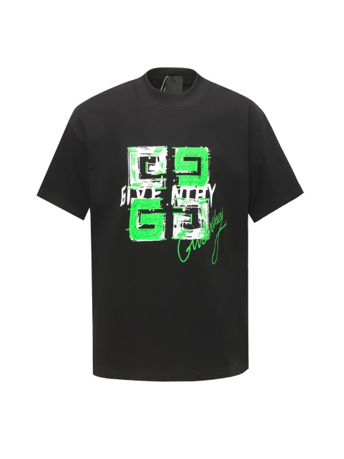 טי שירט Givenchy עם הדפס לוגו באיכות גבוהה - שרוול קצר 1 טי שירט Givenchy עם הדפס לוגו באיכות גבוהה – שרוול קצר