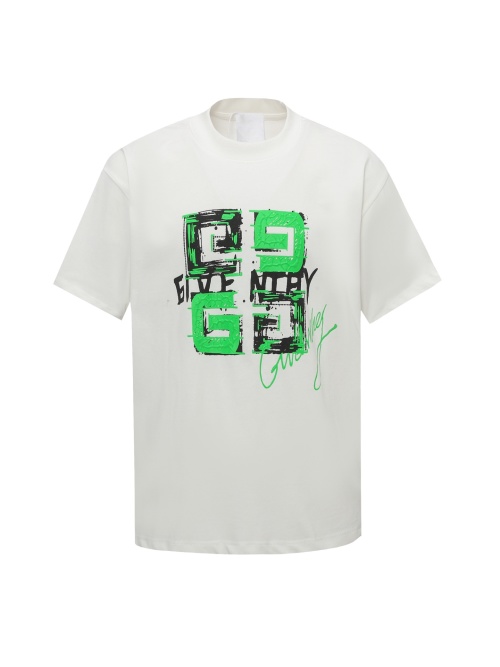 Givenchy Logo Print Cotton T-Shirt Short Sleeve for Men and Women 1 Givenchy Logo Print Cotton T-Shirt Short Sleeve for Men and Women