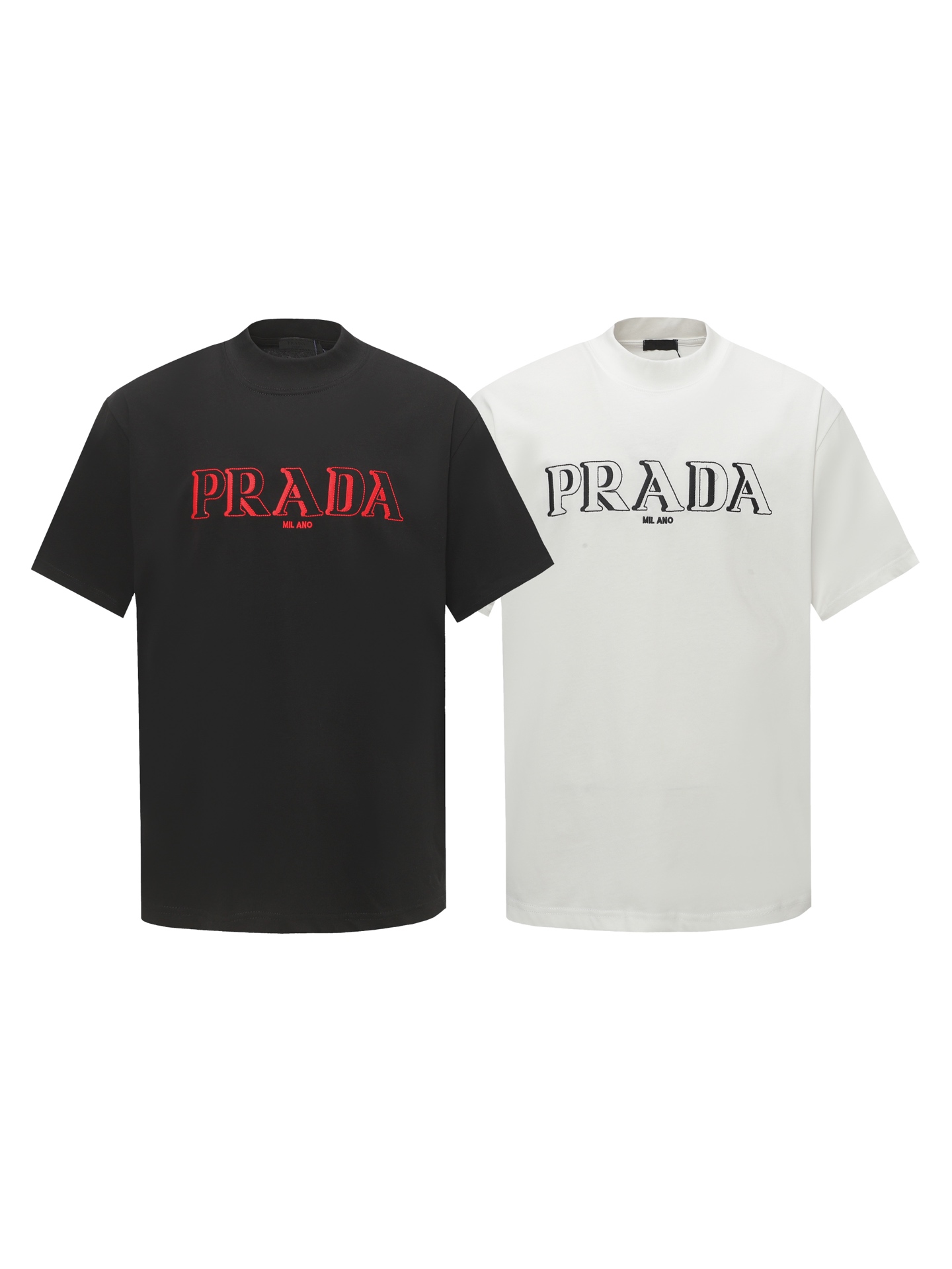 Prada Camiseta de Manga Corta con Logo 3D Bordado para Hombre 15 i1749025238620 5623 0 11