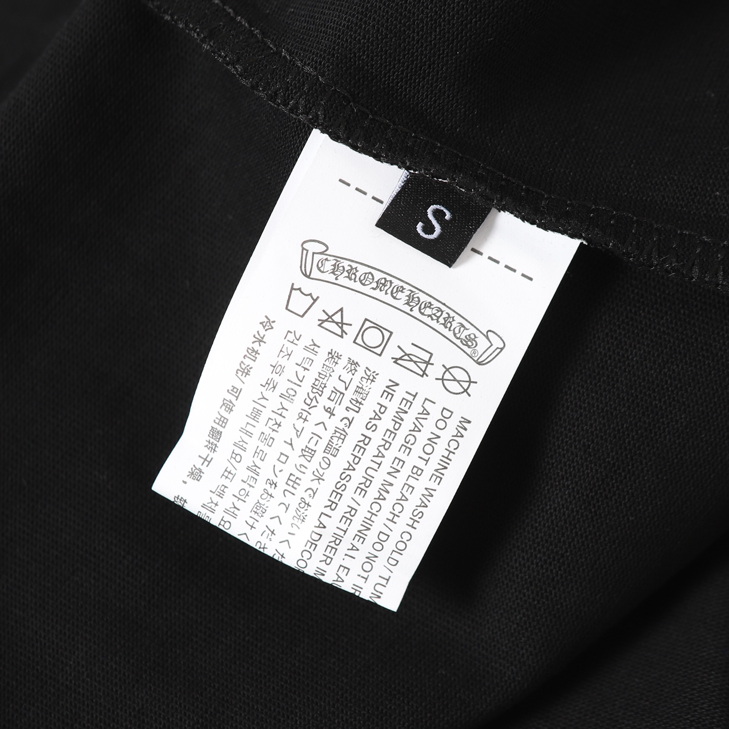 Chrome Hearts COME HEARTSCH/克罗心紫马蹄印花刺绣短袖T恤