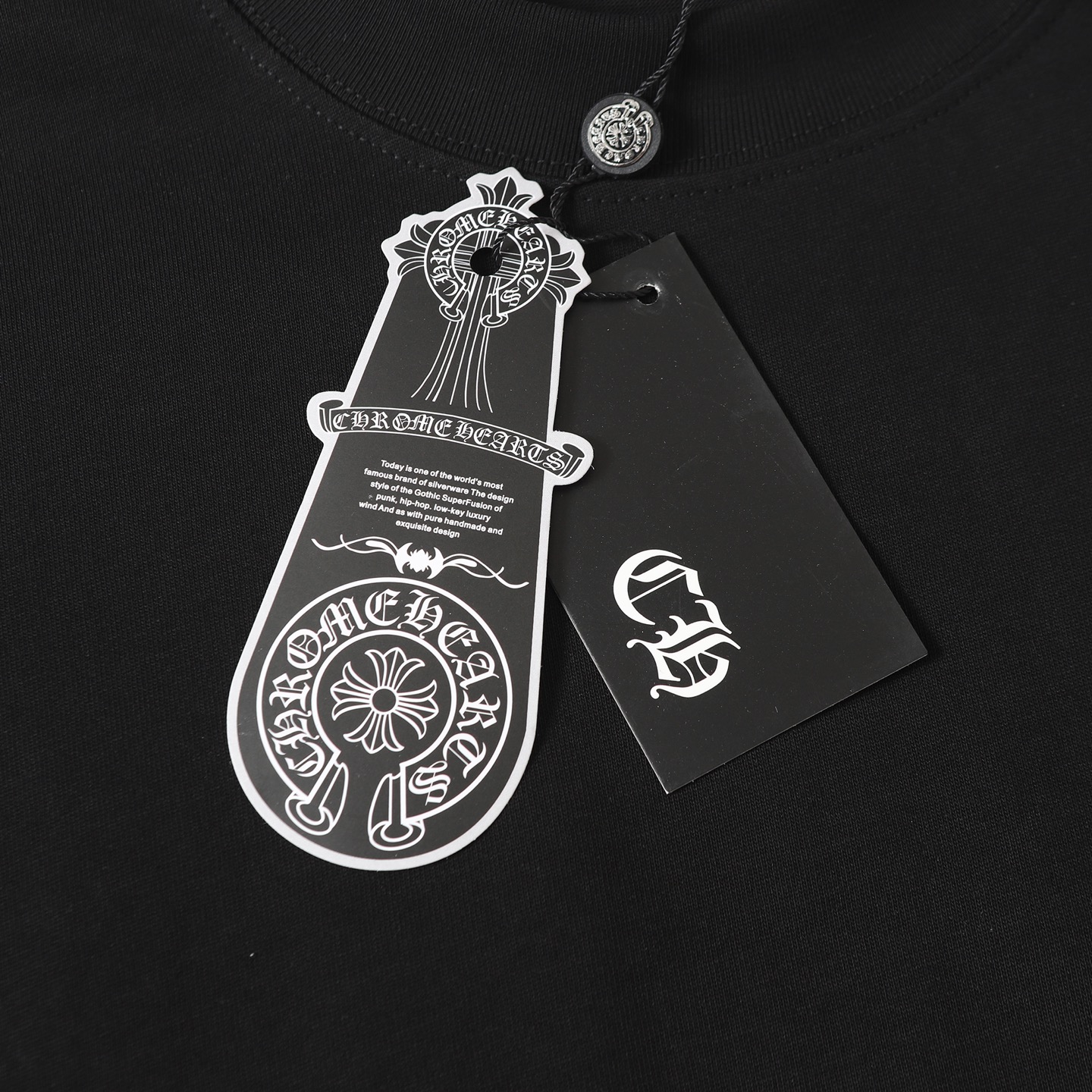 Chrome Hearts COME HEARTSCH/克罗心紫马蹄印花刺绣短袖T恤